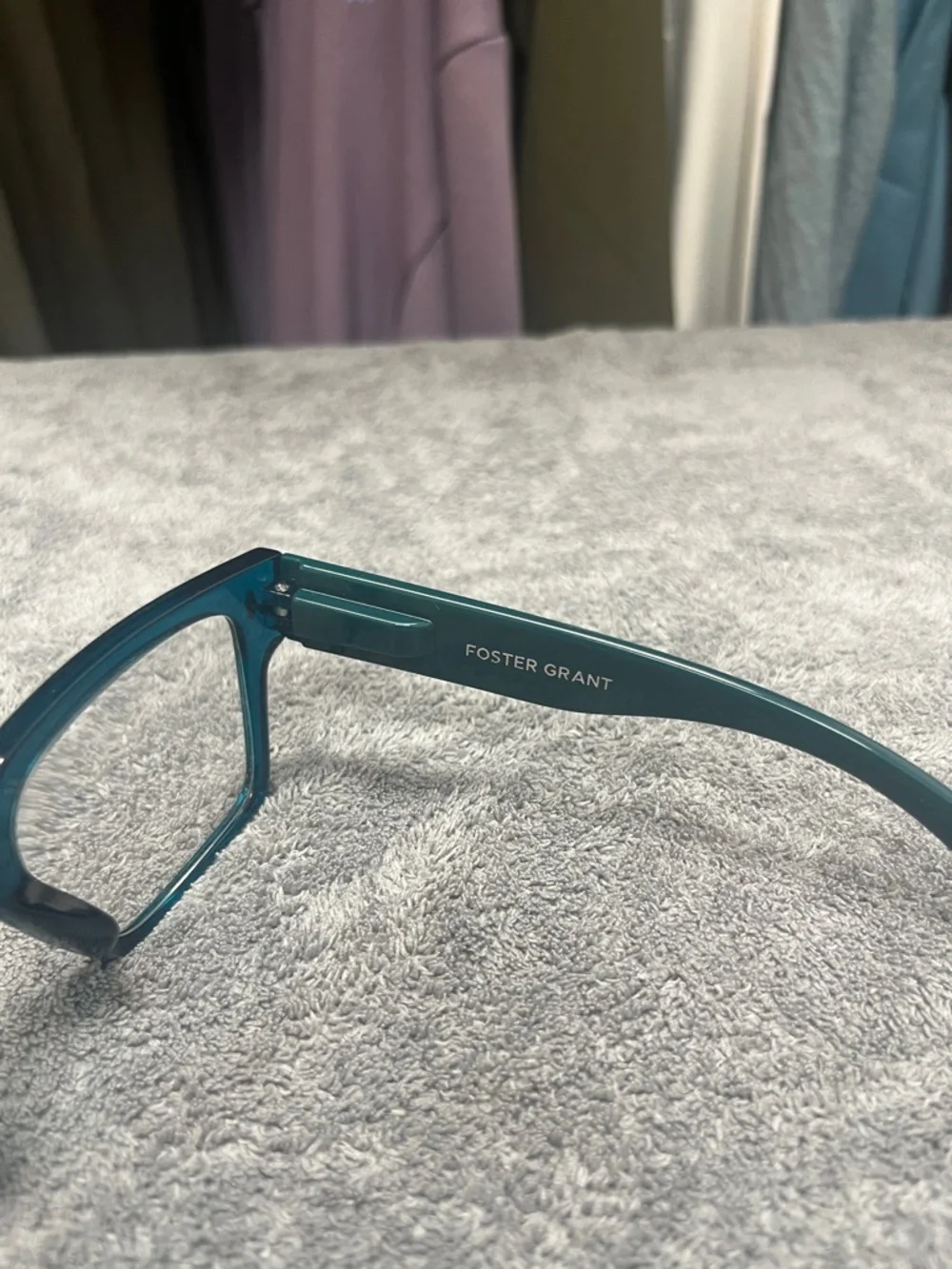 Foster Grant Teal Square Full-Rim Readers 1.75x
